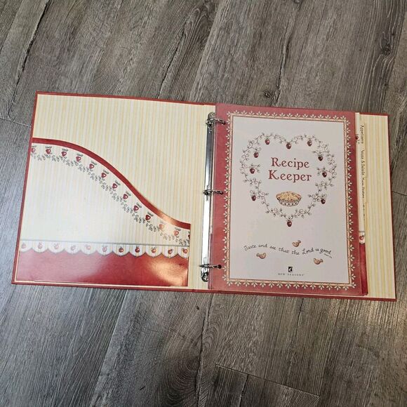 Karla Dornacher Recipe Keeper 3 Ring Binder with Tabs Country Quaint Cook Gift - Picture 6 of 13